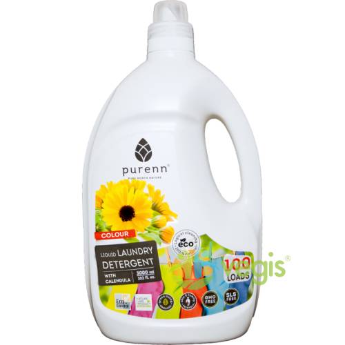 Detergent lichid pentru rufe colorate cu galbenele eco/bio 3l