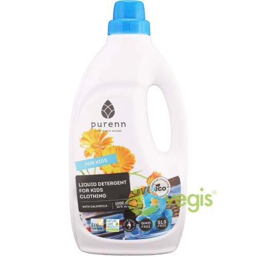 Detergent lichid pentru rufele copiilor cu galbenele eco/bio 1l