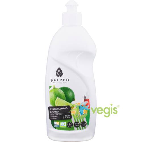 Detergent lichid pentru vase cu afine si lime eco/bio 500ml