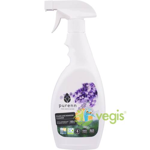 Detergent pentru geamuri cu lavanda si afine eco/bio 500ml