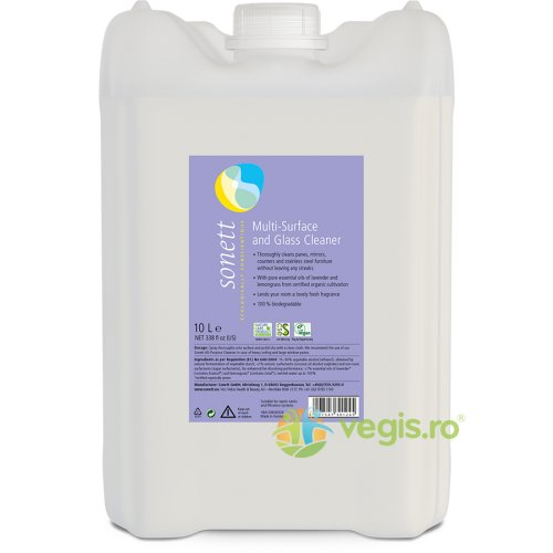 Detergent pentru sticla si alte suprafete ecologic/bio 10l