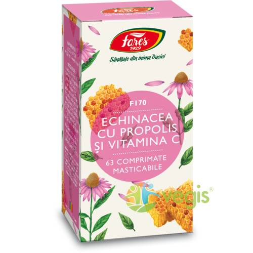 Echinacea, propolis + vitamina c (f170) 63cpr