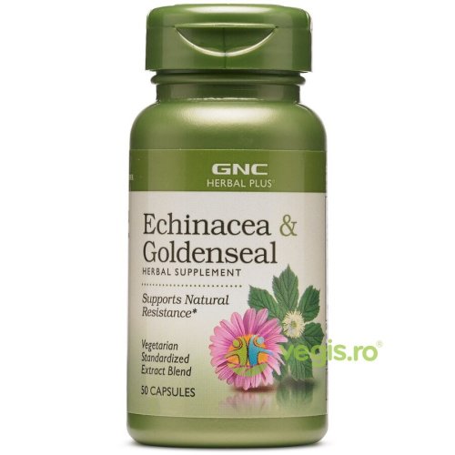 Echinacea si gentiana (echinacea & goldenseal) herbal plus 50cps