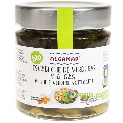 Escabeche de legume cu alge marinate ecologice/bio 190g