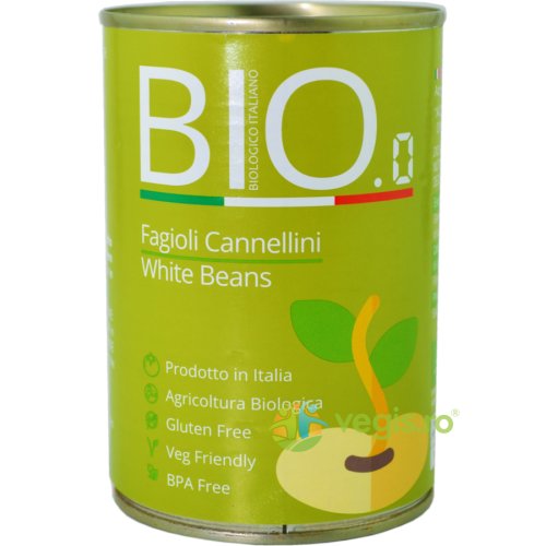 Fasole alba (mica) cannellini fara gluten ecologica/bio 400g