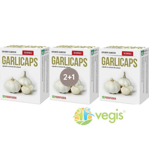 Garlicaps 30cps pachet 2+1