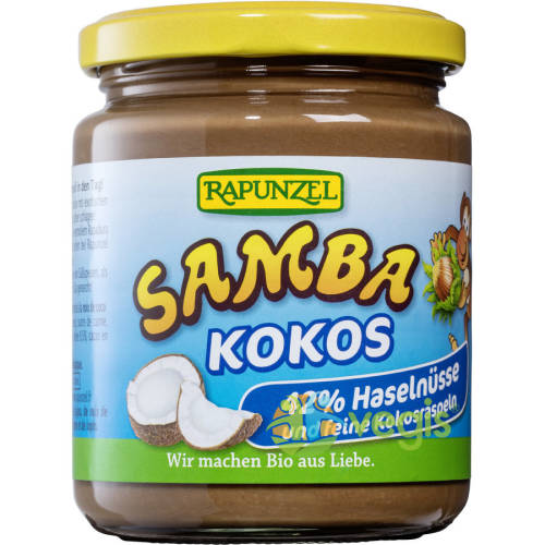 Gem (crema) samba cu alune si cocos ecologica/bio 250g