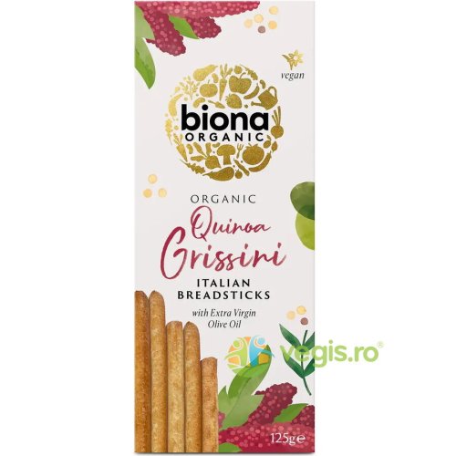 Grisine cu quinoa si ulei de masline ecologice/bio 125g