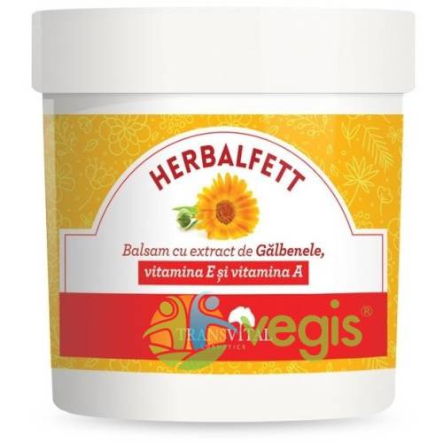 Herbalfett balsam cu extract de galbenele, vitamina e si vitamina a 250ml