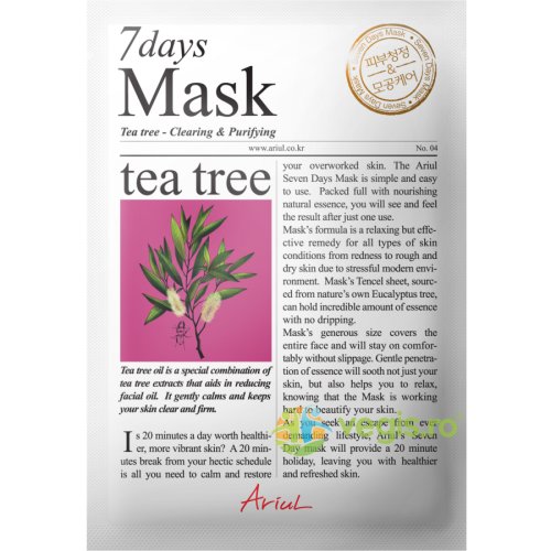 Masca 7days cu arbore de ceai pentru curatare si purificare 20g