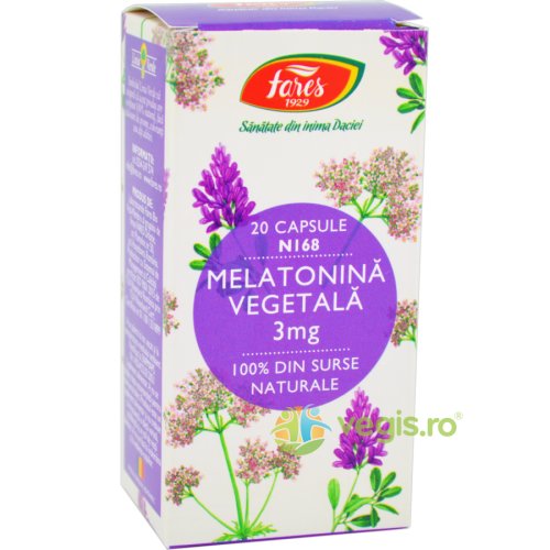 Melatonina vegetala 3mg (n168) 20cps