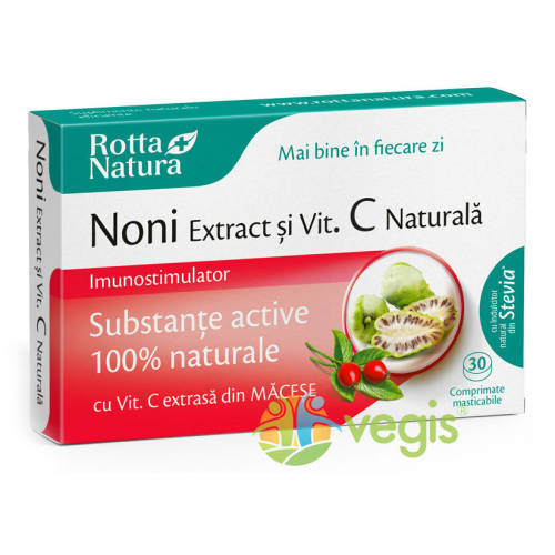 Noni extract + vitamina c naturala 30cpr