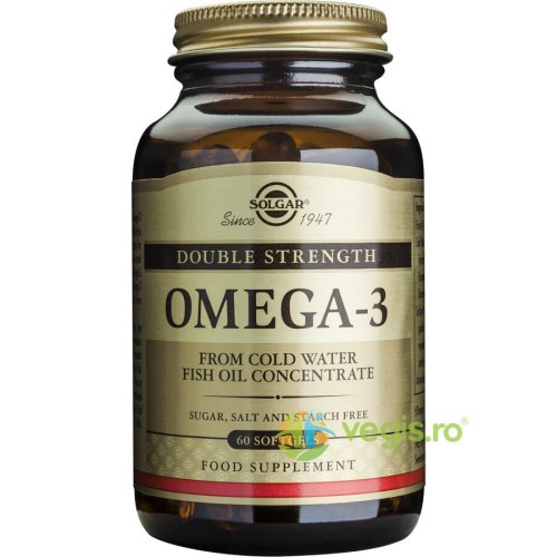 Solgar Omega 3 dublu concentrat (ulei de peste) 700mg 60cps