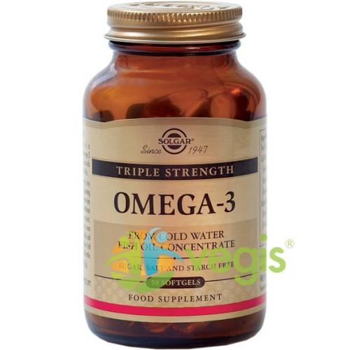 Omega-3 triple strength (ulei de peste) 1400mg 50cps