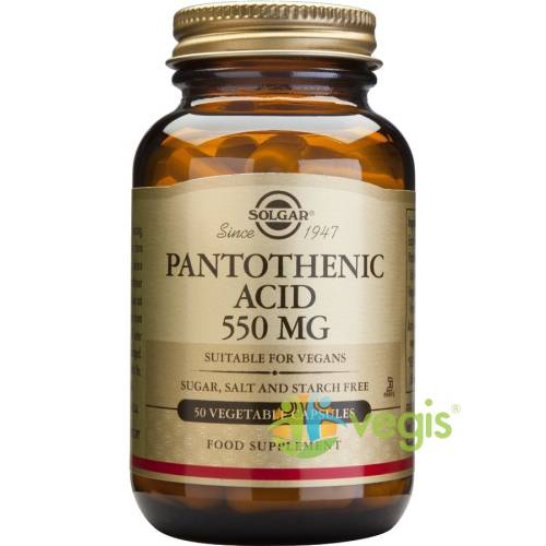 Solgar Pantothenic acid (acid pantotenic sau vitamina b5) 550mg 50 cps veg