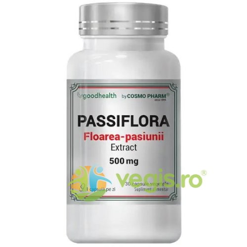 Passiflora (floarea pasiunii) extract 500mg 30cps