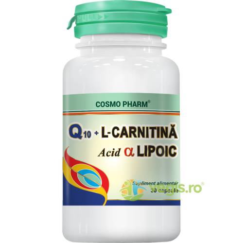 Q10 cu l-carnitina si alfa lipoic 30cps