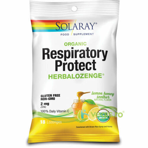 Respiratory protect dropsuri cu aroma de lamaie si miere 18buc.