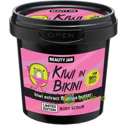 Scrub corporal cu kiwi si unt de cacao kiwi in bikini 200g
