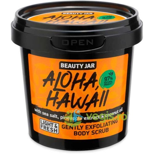 Scrub corporal delicat cu sare de mare aloha hawaii 200g