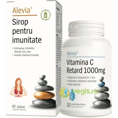 Sirop pentru imunitate 150ml + vitamina c retard 1000mg 30cps