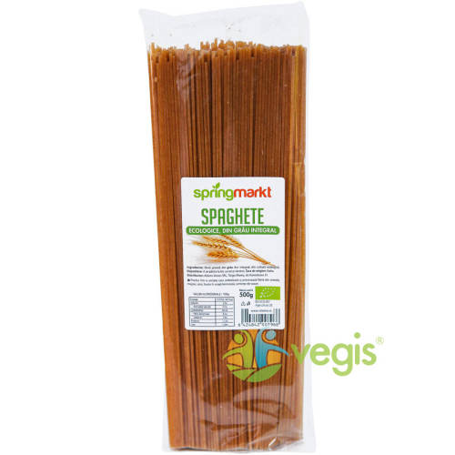 Spaghete din grau integral ecologice/bio 500g