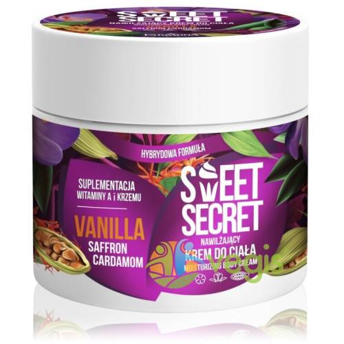 Sweet secret crema hibrida hidratanta de corp cu vanilie, sofran si cardamon 200ml