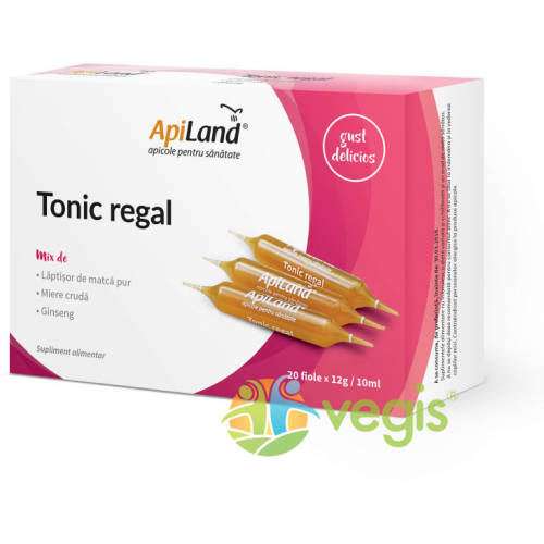 Tonic regal 20 fiole - laptisor pur, miere si ginseng