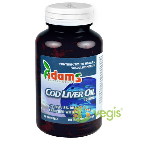 Ulei din ficat de cod (cod liver oil) 1000mg 90cps