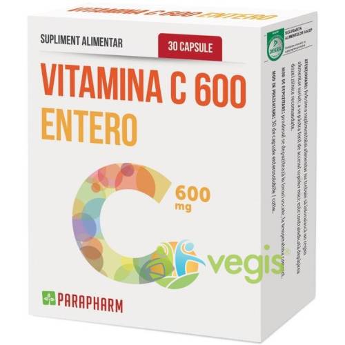 Vitamina c 600mg entero 30cps