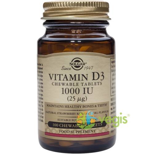 Vitamina d3 1000iu 100tb masticabile