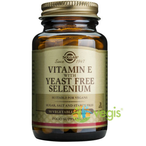 Solgar Vitamina e + selenium 50cps vegetale