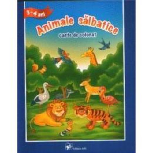 3-4 ani - animale salbatice - carte de colorat, editura arc