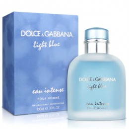 Apa de parfum dolce   gabbana light blue eau intense pour homme, barbati, 100ml