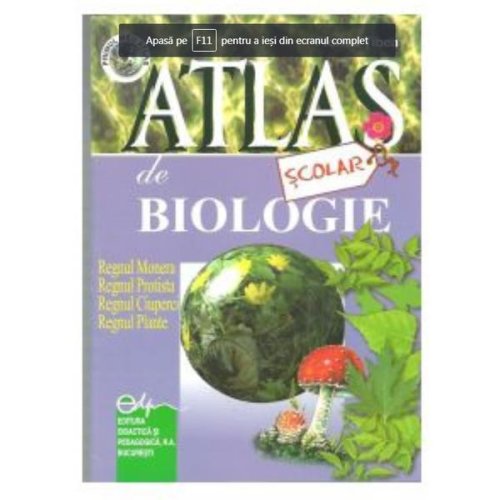 Atlas scolar de biologie - botanic - florica tibea, editura didactica si pedagogica