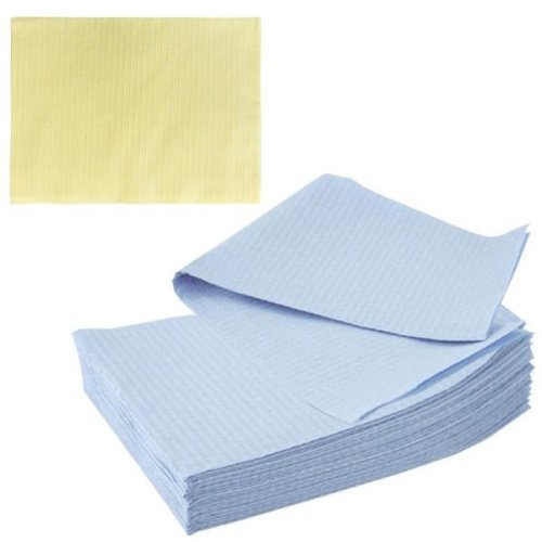 Bavete-campuri cosmetice galbene - prima pe and paper medical towel tissue 33 x 45 cm