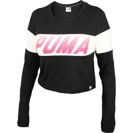 Bluza femei puma speed font ls top 57149301, l, negru