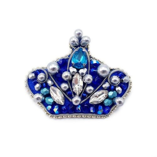 Brosa coroana regala handmade, royal crown, zia fashion