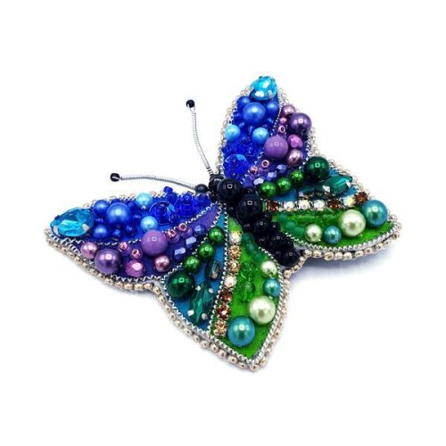 Brosa fluture multicolor, zia fashion, butterfly