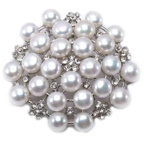 Brosa pandantiv imperial cu perle naturale albe - cadouri si perle