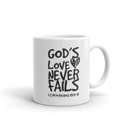 Cana personalizata god's love never fails - adgift