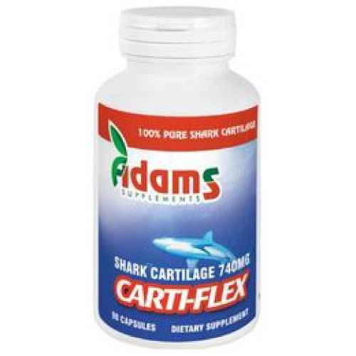 Cartilaj de rechin carti-flex 740mg adams supplements, 90 capsule