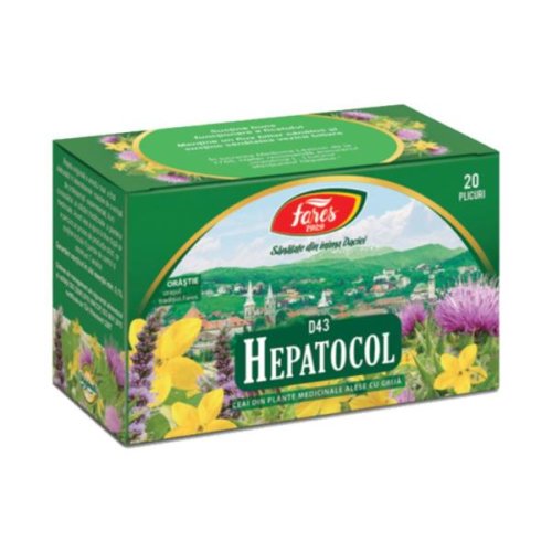 Ceai hepatocol d43, fares, 20 plicuri