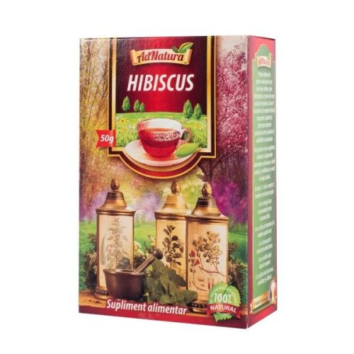 Ceai hibiscus adnatura, 50g