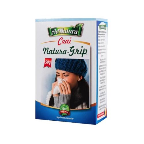 Ceai raceala si gripa natura-grip adnatura, 50 g