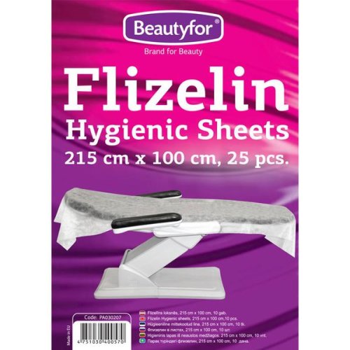 Cearceaf din material netesut - beautyfor flizelin non-woven hygienic sheets, 215cm x 100cm, 25 buc