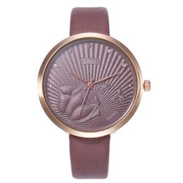 Ceas de dama elegant disu cs1063, curea piele, model violet