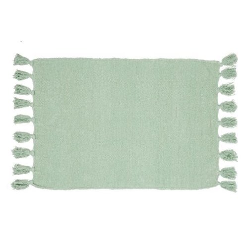 Covoras verde textil pentru baie fortaleza 60cmx90h