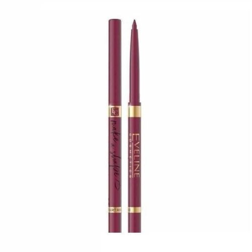 Creion pentru buze, eveline cosmetics, make a shape, automatic lip liner, waterproof, nuanta 04 desert rose