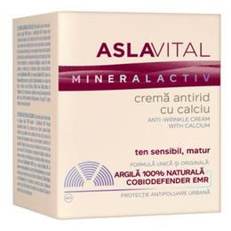 Crema antirid cu calciu - aslavital mineralactiv anti-wrinkle cream with calcium, 50ml